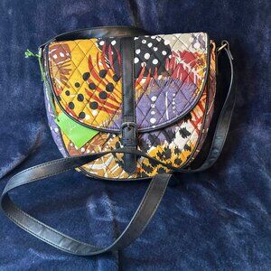 NWT Vera Bradley Saddle Bag Painted Feathers